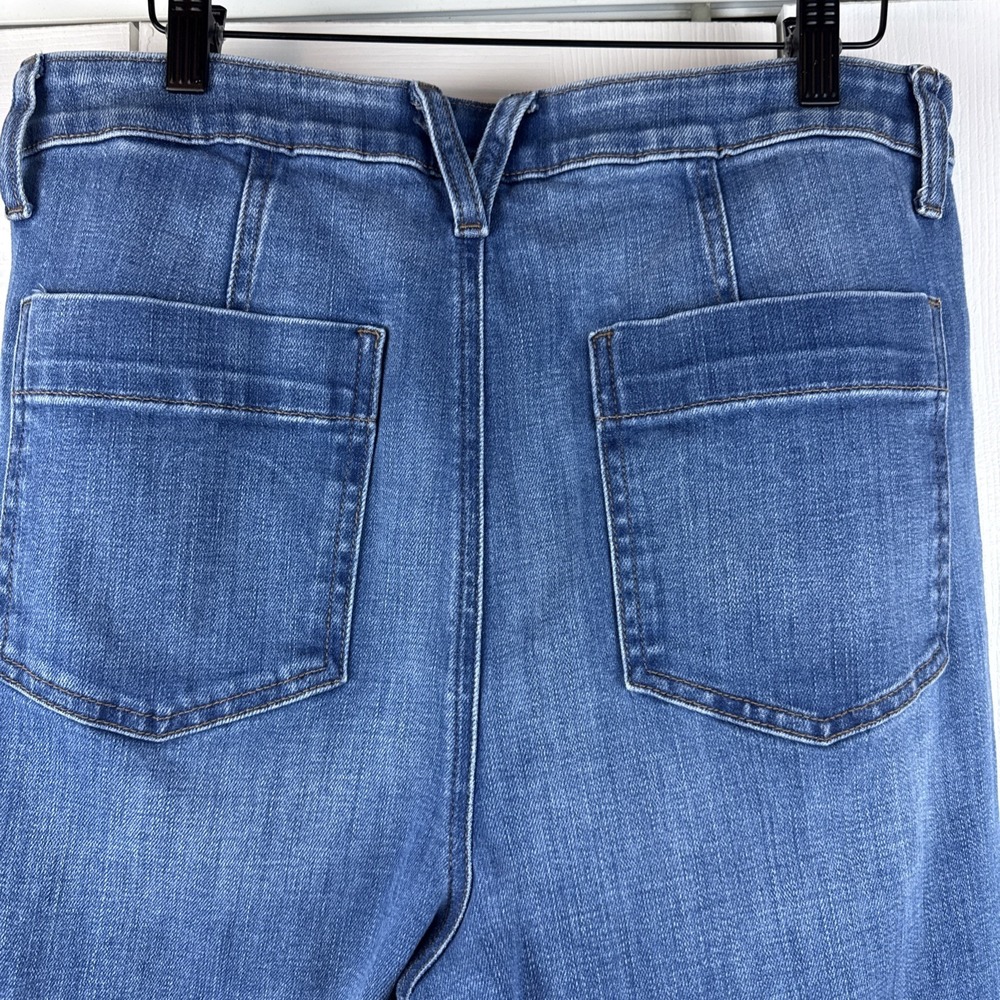 Chico's So Slimming High Rise Flare Jeans Size 2R Size 12 Medium Wash - Picture 6 of 9